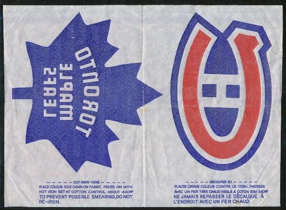 1960's York Transfer Canadiens Maple Leafs